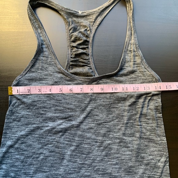 Lululemon Athletica Heathered Black Gray Our Sport Athletic Lightweight Tank EUC - Picture 13 of 15